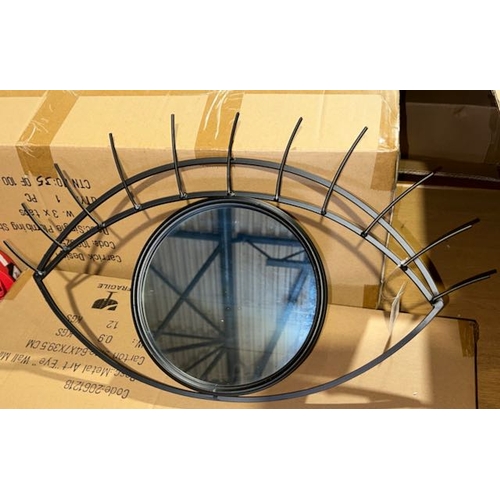 34 - 5 x Boxed Metal Framed Eye Mirrors (2061218)