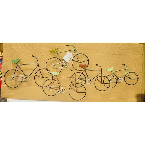 50 - 2 Large Metal Bicycles Wall Art  (2050595)