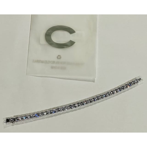 1122 - Cernucci Tennis Bracelet - White Gold Tone