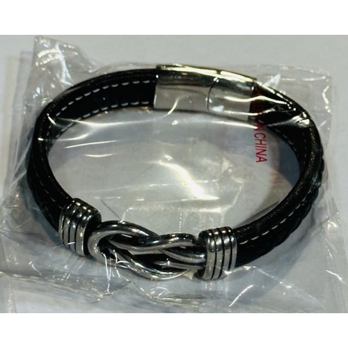 1170 - BooHoo Man 3Pack Beaded Bracelet + Knot Braided Bracelet