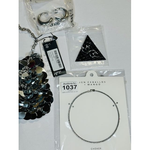 1199 - Pretty Little Thing Mini Sequin Bag, Urban Outfitters Heart Earrings RRP £35, Mango Necklace + ASOS ... 