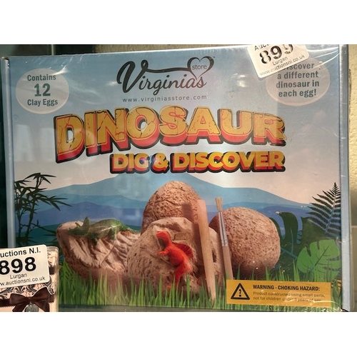 899 - 12pk Dinosuar Dig & Discover Set - Sealed