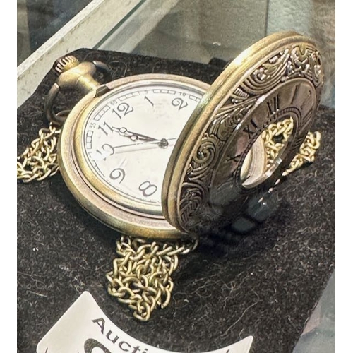 966 - Ornate Pocketwatch On Chain