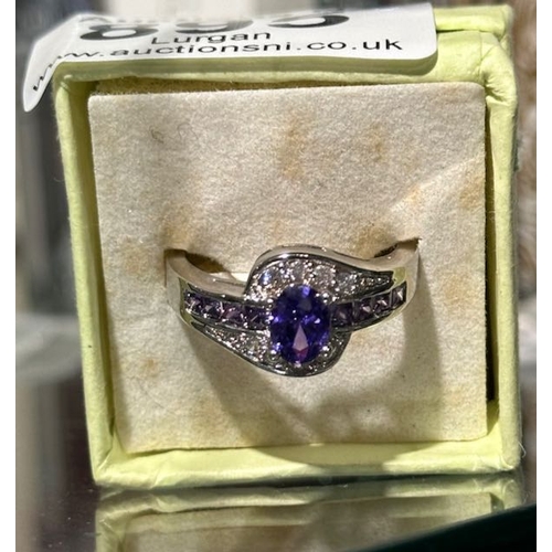 895 - Purple Stone Statement Ring