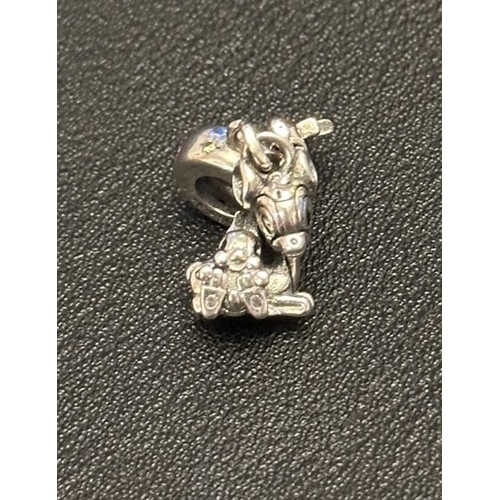 1054 - Pandora Disney Bambi & Thumper Dangle Charm - Merry Christmas