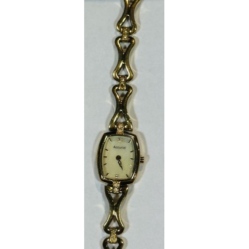 1026 - Accurist watch With Mother Of Pearl Style Face