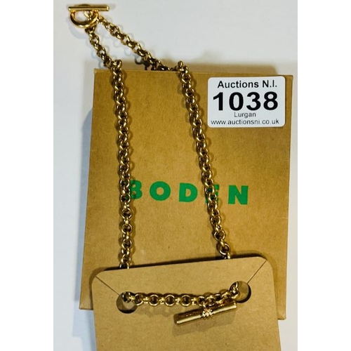 1038 - Boden T-Bar Belcher Necklace