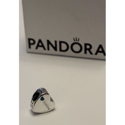 1128 - Pandora Scotland Love Heart Charm