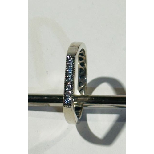 1179 - Pandora Sparkling Bar Stacking Ring