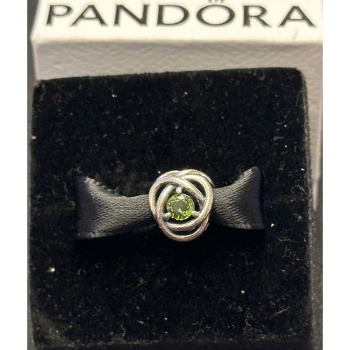 1068 - Pandora August Birthstone Eternit Circle Charm