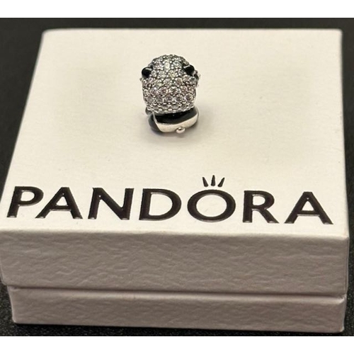 1073 - Pandora Sparkling Cute Panda Bear Charm