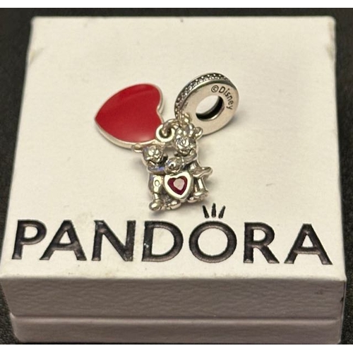 1079 - Pandora Disney - Mickey and Minnie with Love Pendant Charm