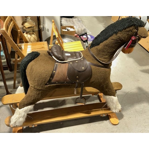 518 - Large Mamas & Papas Rocking Horse (One Stirrup Missing)