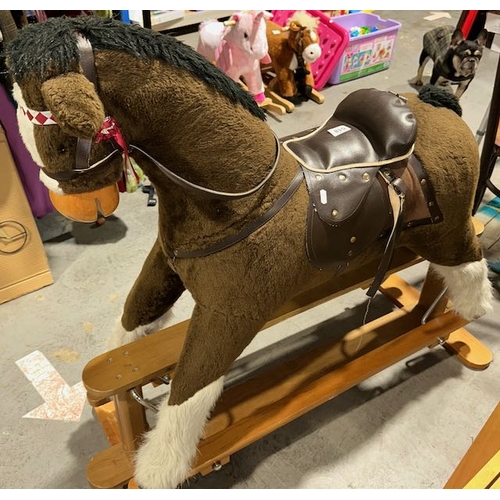 518 - Large Mamas & Papas Rocking Horse (One Stirrup Missing)