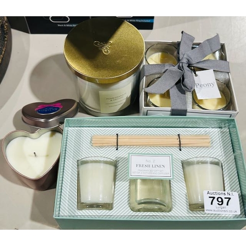 797 - Collection of Unused Scented Candles