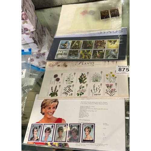 875 - Collection of Collectible Stamps Incl Princess Diana