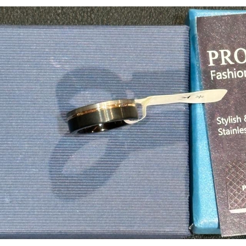 1013 - Tungsten Carbide Band + Prosteel Link Bracelet