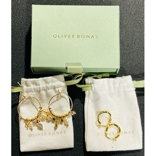 1029 - 2 x pairs Of Oliver Bonas Earrings