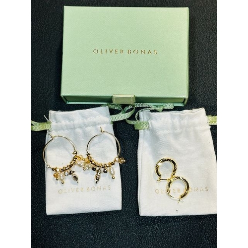 1029 - 2 x pairs Of Oliver Bonas Earrings