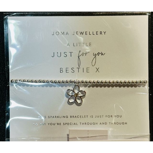 1048 - Joma Jewellery Bracelet x 2 - A Little Happy 60th Birthday + A Little Just For You Bestie