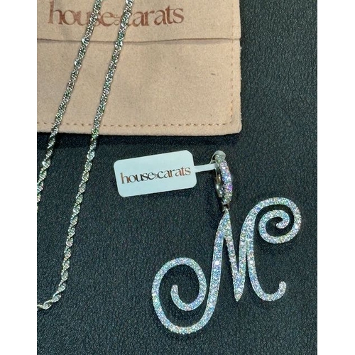 961 - House Of Carats M Pendant Necklace