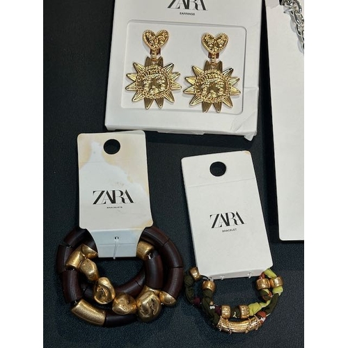 968 - Tagged Zara Necklace, Earrings, & 2 x Bracelet RRP £76