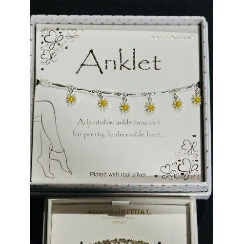 976 - Essential Ritual Pearl Anklet + Equilibrium Anklet