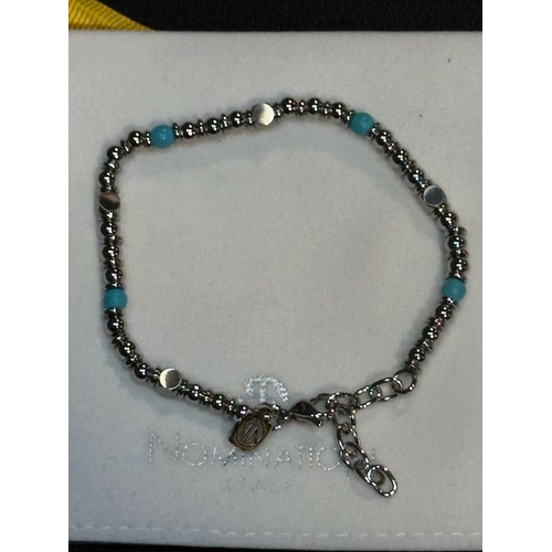 985 - Nomination Instinct Turquoise Bead Bracelet