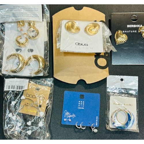 995 - Collection of Tagged Earrings Incl Asos, H&M Etc