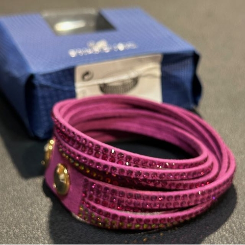 1002 - Swarovski Suede Bracelet 36cm