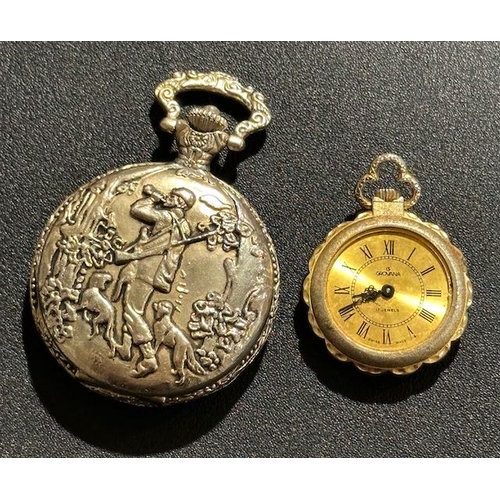 1005 - Ornate Pocket Watch x 2