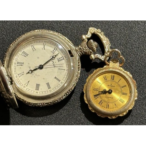 1005 - Ornate Pocket Watch x 2