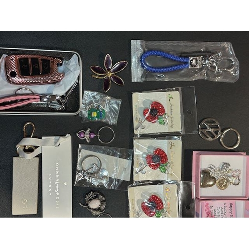 1026 - Collection of Keyring & Brooches etc