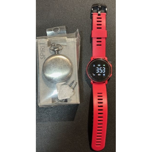 1090 - Touch LED Watch + Spirit Pocket Watch