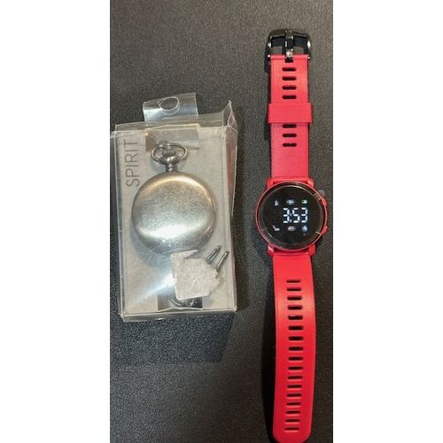 1090 - Touch LED Watch + Spirit Pocket Watch