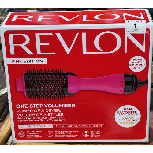 1 - Revlon One Step Volumiser Pink Edition - Box Sealed