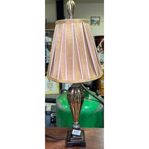 227 - Ornate based Table Lamp & Shade