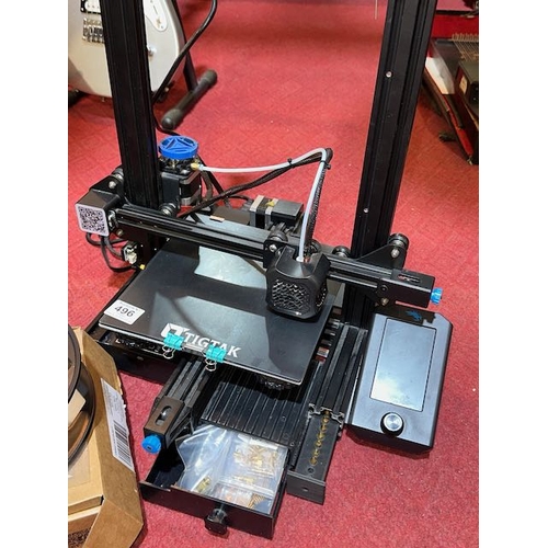 496 - Creality Ender3-V2 3D Printer with Accessories