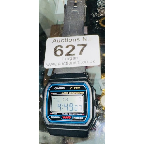 627 - Casio F-91W Watch