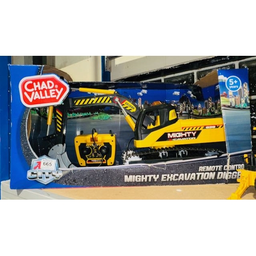 665 - Large Boxed Chad Valley RC Mighty Excavator