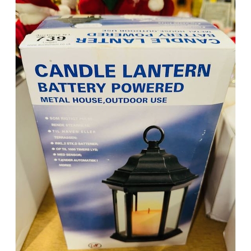 739 - Boxed Battery Powered Candle Lantern