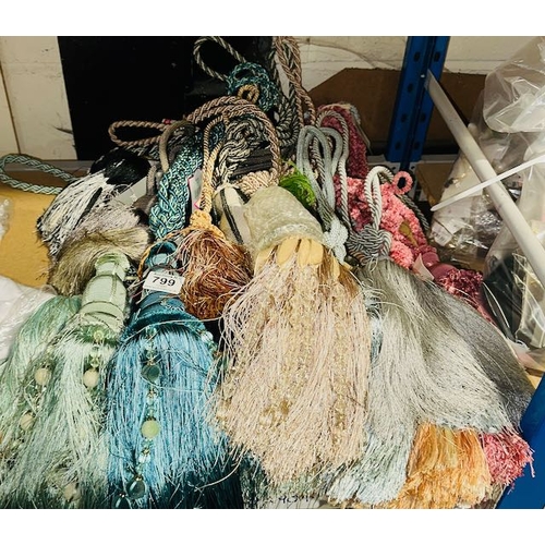 799 - Large Lot of Quality Tagged Curtain Tie Backs