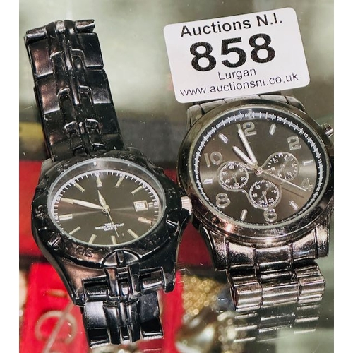 858 - Gents watch x 2