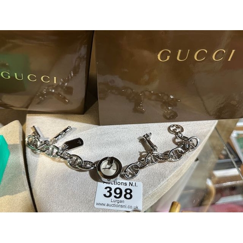 398 - Gucci 107 Charm Bracelet Watch in Original Box with Book - As New