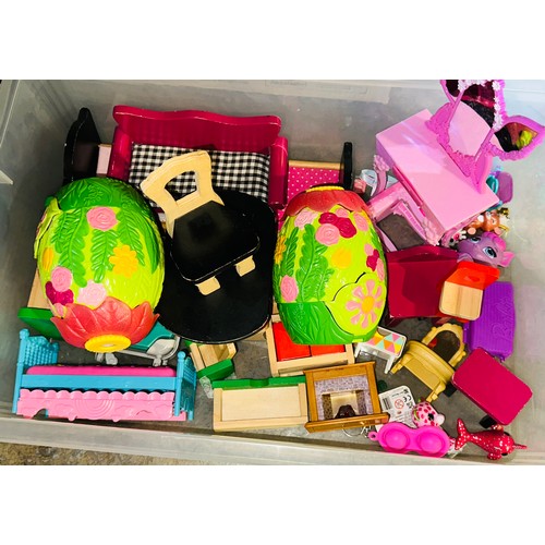 389A - Large Collection of Barbies, Rainbow High Dolls, Kens, Descendants Dolls, Barbie Jeep, Barbie Helico... 