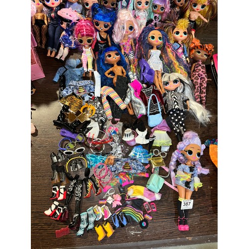 387 - Approx 19 x LOL OMG/Tween Dolls and Accessories