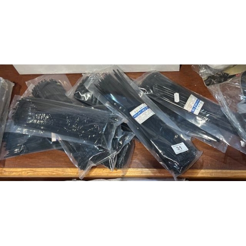 31 - Approx 10 x 100pcs Polaris Cable Ties