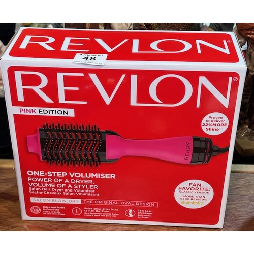 48 - Box Sealed Revlon One Step Volumiser - Pink Edition