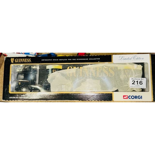 216 - Box SEaled Corgi Limited Edition 1:50 Guinness Leyland DAF Curtainside