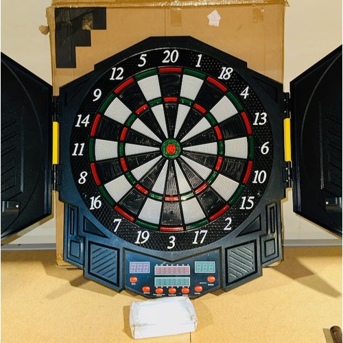 336 - Electronic Dart Board & Darts - Unused -Box Present